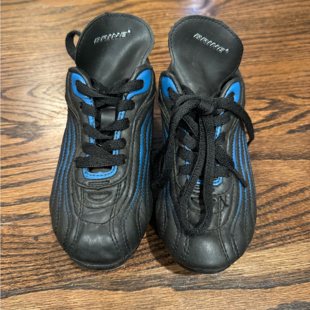 Kids Black and Blue Soccer Cleats